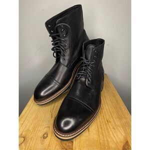 Zanzara‎ Men's Rye Sneaker Lace Up Cap Toe Combat Boot Black Size 9